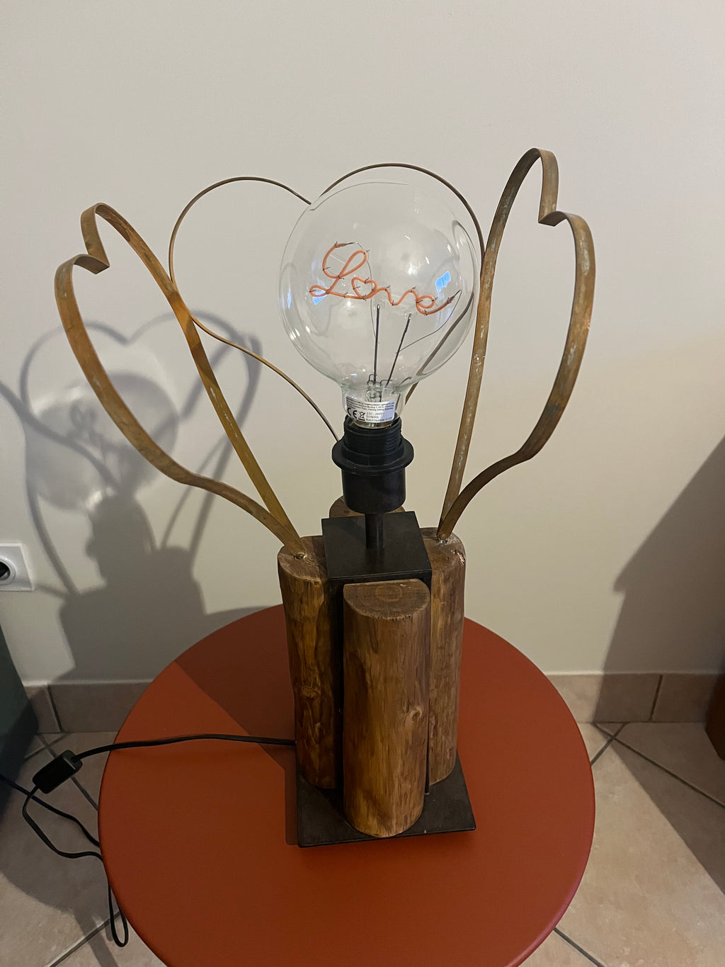 Lampe Love St Valentin
