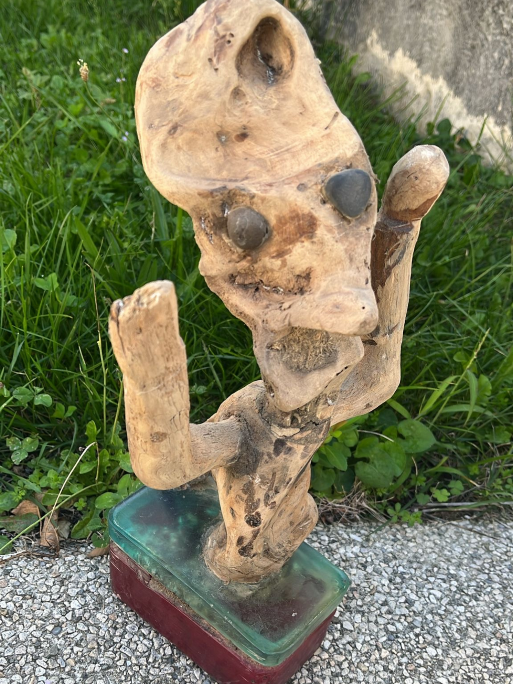 Trophée Kho Lanta bois flotté et epoxy