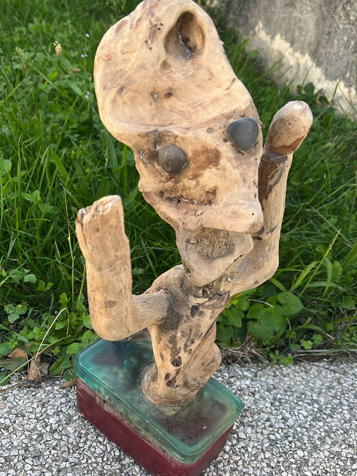 Trophée Kho Lanta bois flotté et epoxy