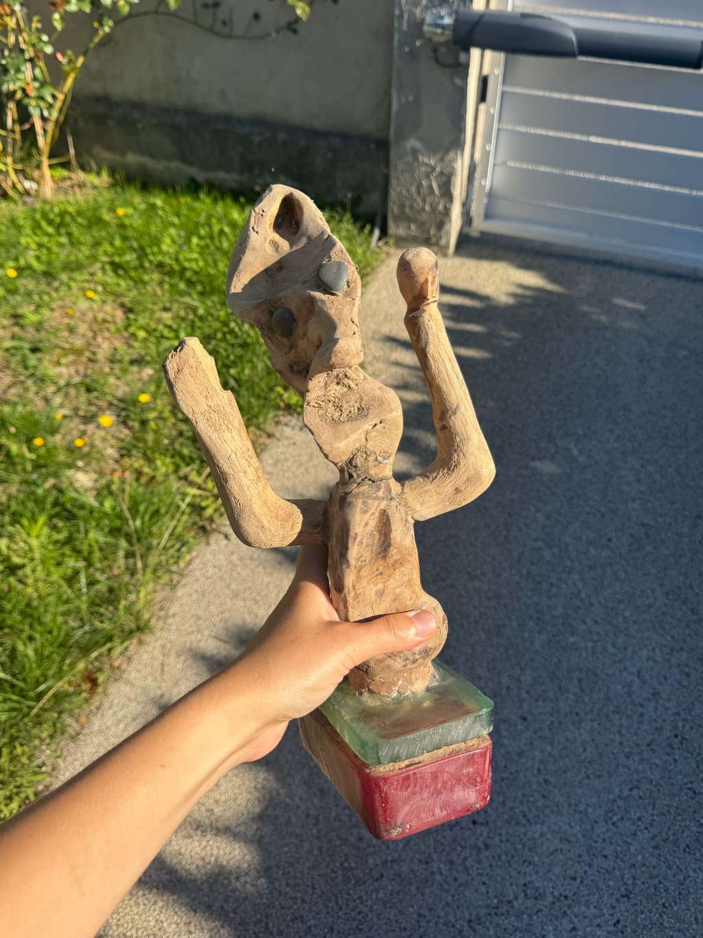 Trophée Kho Lanta bois flotté et epoxy