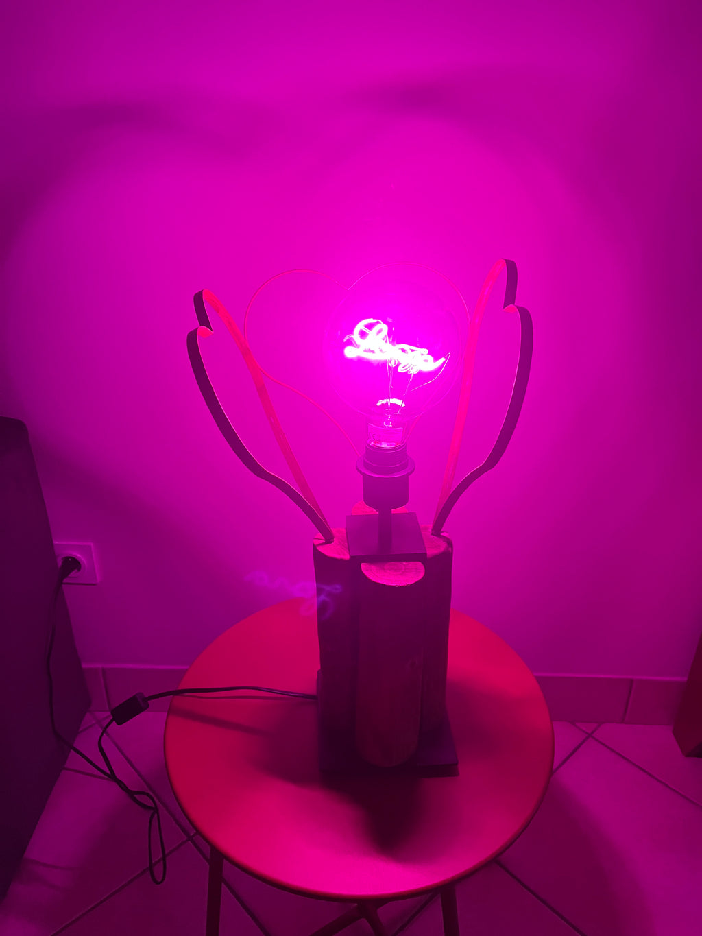 Lampe Love St Valentin