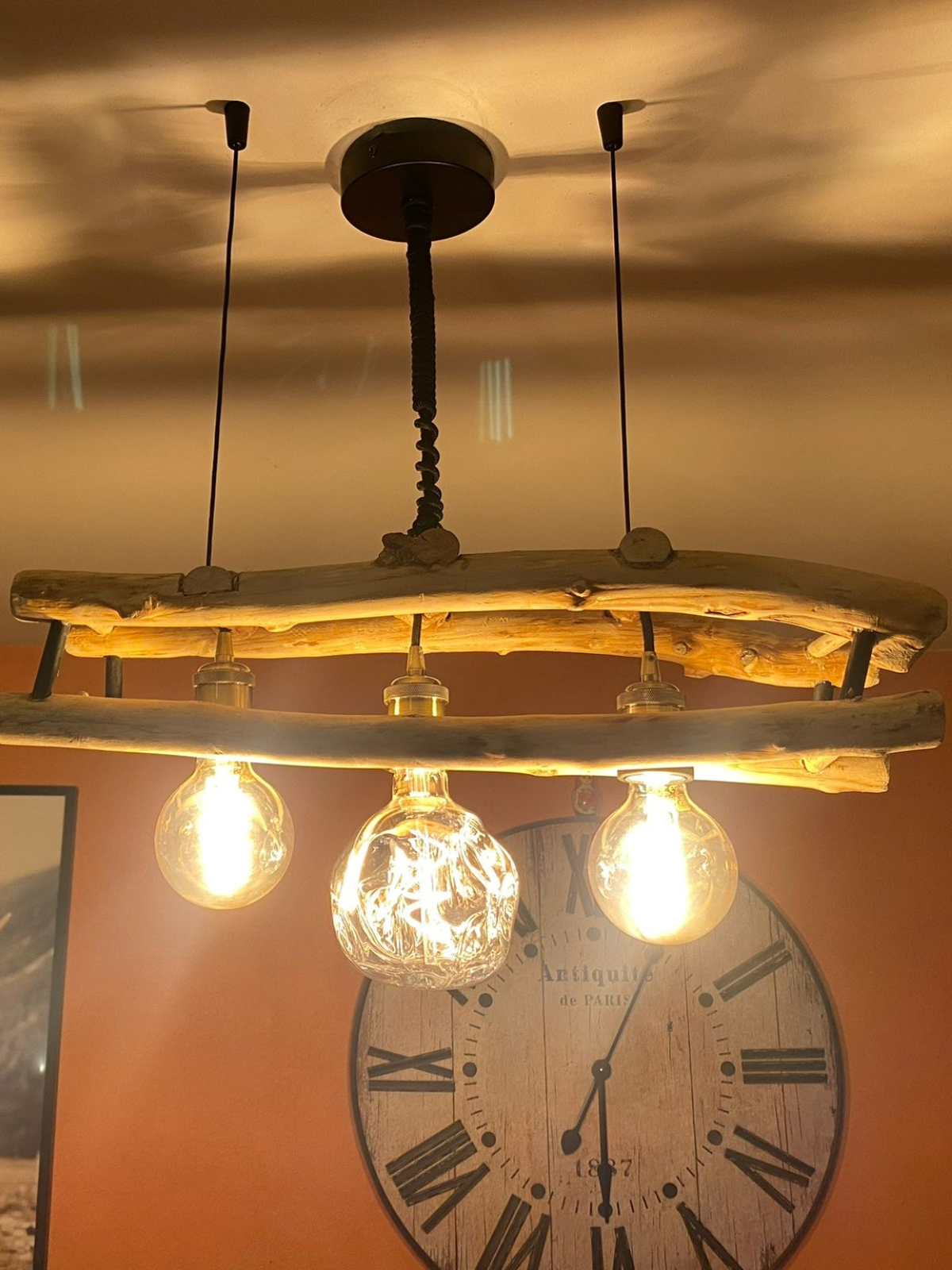 Plafonnier triple ampoules 💡