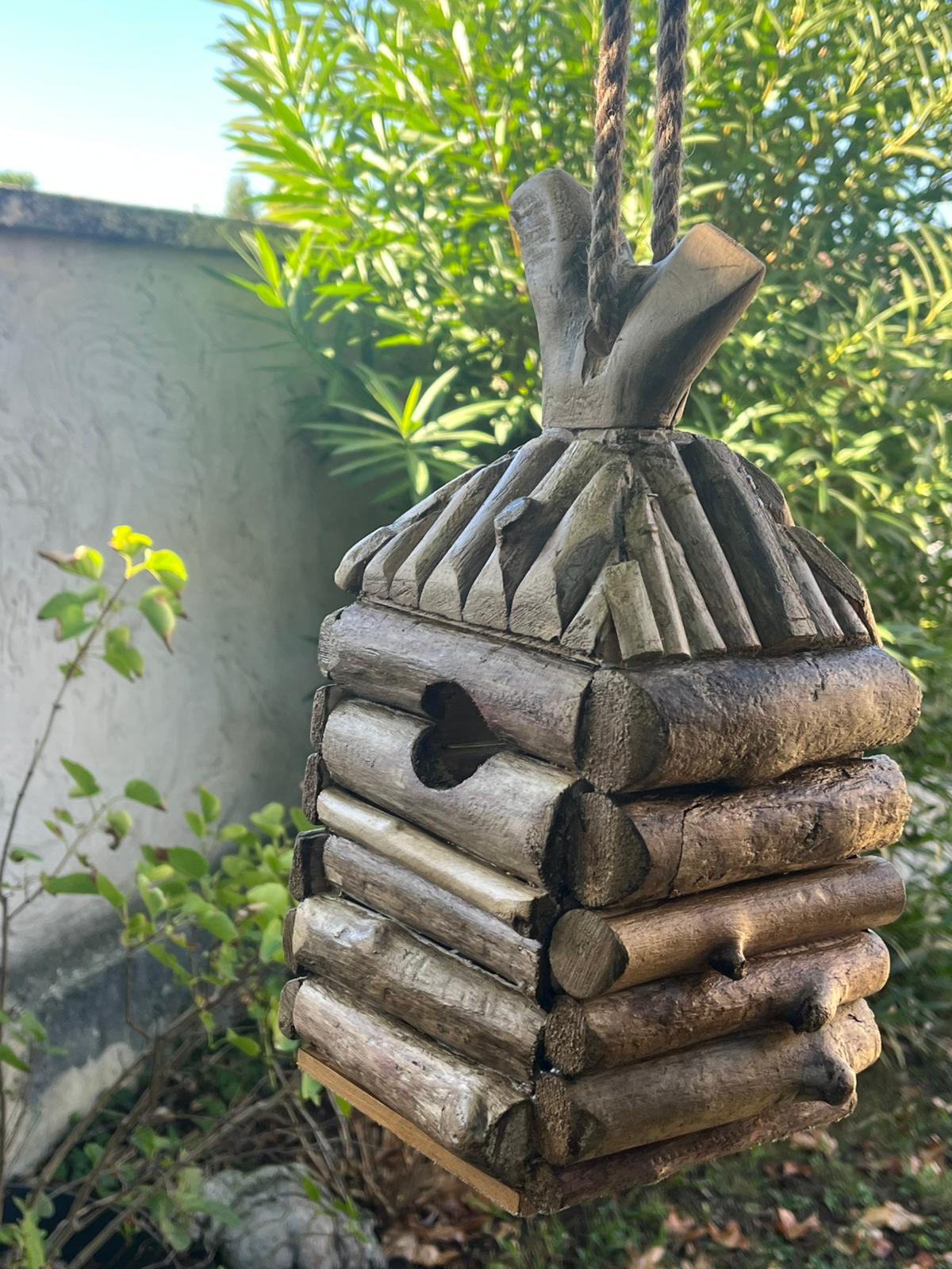 Nichoir mésanges bois flotté 🦜